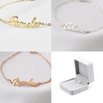 Custom Name Bracelet in Stainless Steel for Women