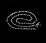 Handmade 999 Silver Rope Chain Necklace for Men