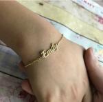 Custom Name Bracelet in Stainless Steel for Women