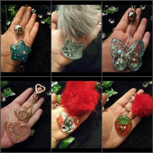 Custom Handmade UV Resin Keychains and Jewelry