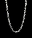 Handmade 999 Silver Rope Chain Necklace for Men