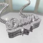 Personalized Double-Plated Heart Necklace with Chain