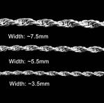 Handmade 999 Silver Rope Chain Necklace for Men