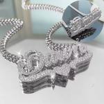 Personalized Double-Plated Heart Necklace with Chain