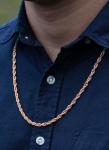 Customized Copper Rope Chain Necklace for Men