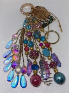 Personalized Handbag Charm Keychain Bling