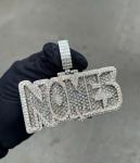 Custom 925 Silver Men's Diamond Pendant Jewelry