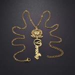 Personalized Sunflower Pendant Necklace in Gold/Silver
