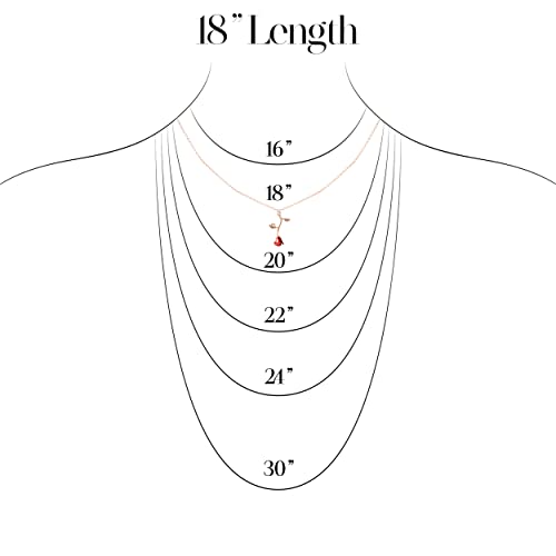 Gold Rose Pendant Necklace for Women - Aesthetic, Preppy Jewelry for Teen Girls and Women