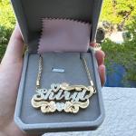 Personalized Gold & Silver Heart Name Necklace