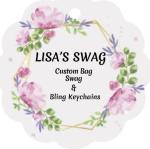 Personalized Handbag Charm Keychain Bling
