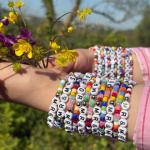 Personalized Glass Bead Friendship Bracelets