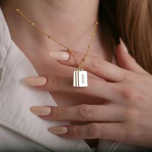 Custom Kids Name Necklace with Multiple Bars