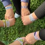 Personalized Glass Bead Friendship Bracelets