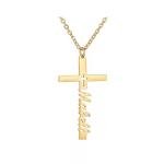 Personalized Silver Cross Name Necklace for Everyone