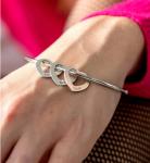 Custom Name Bracelet with Hearts for Loved Ones