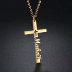 Personalized Silver Cross Name Necklace for Everyone