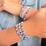 Personalized Glass Bead Friendship Bracelets