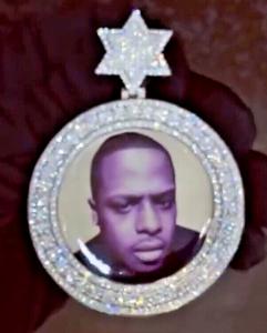 Custom Photo Silver Pendant for Men