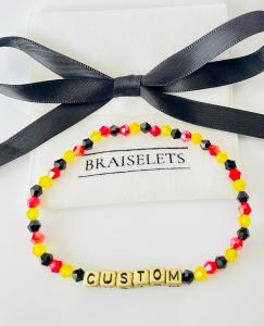 Personalized Colorful Name Bracelet with Crystal Beads