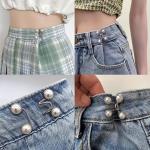 Women's Brooch Set Tighten Waist Brooches for Women Skirt Pants Jeans Adjustable Waist Clip Metal Pins Clothing Accessories
