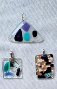 Unique 3-Pendant Necklace Set - Handmade Jewelry