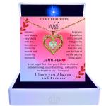 Custom Heart Necklace Gift for Wife