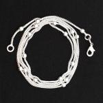 Silver Beaded Choker Necklace - Ethnic Handmade Gift