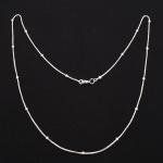 Silver Beaded Choker Necklace - Ethnic Handmade Gift