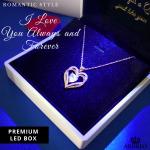 Custom 18k Gold Heart Necklace for Her