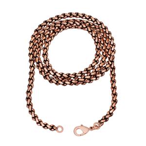 Oxidized Copper Rope Chain Handmade Necklace