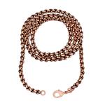 Oxidized Copper Rope Chain Handmade Necklace