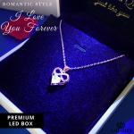 Custom Heart Necklace for Girlfriend's Birthday