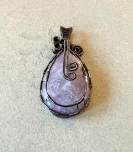 Handmade Amethyst Pendant - Perfect Gift for Mom