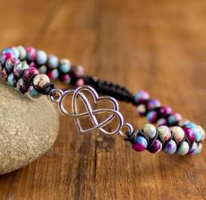 Natural Stone Boho Friendship Bracelet for Women