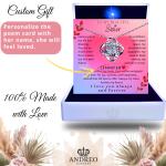 Personalized Silver Knot Necklace for Sisters