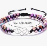 Natural Stone Boho Friendship Bracelet for Women