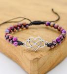 Natural Stone Boho Friendship Bracelet for Women