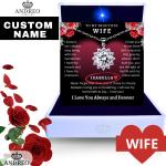 Custom Silver Love Star Necklace for Girlfriend