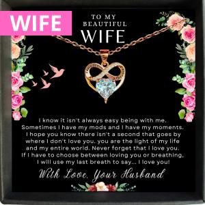 Gift Heart Necklace for My Wife's Anniversary