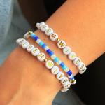 Personalized Glass Bead Friendship Bracelets