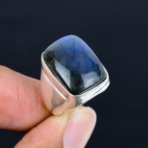 Labradorite Ethnic Ring for Him, Perfect Gift