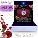 Custom Silver Love Star Necklace for Girlfriend