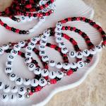 Personalized Glass Bead Friendship Bracelets