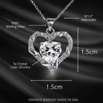 Custom Knot Heart Necklace for Wife’s Birthday