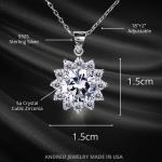 Custom Silver Love Star Necklace for Girlfriend