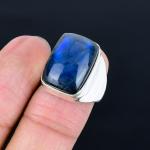 Labradorite Ethnic Ring for Him, Perfect Gift