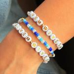 Personalized Glass Bead Friendship Bracelets