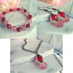 Red Gemstone Dangle Earrings | Minimalist Jewelry Gift