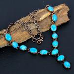 Turquoise Gemstone Copper Necklace for Loved Ones